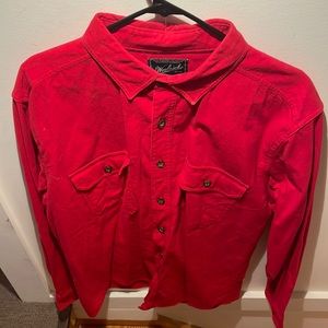 Red Woolrich flannel